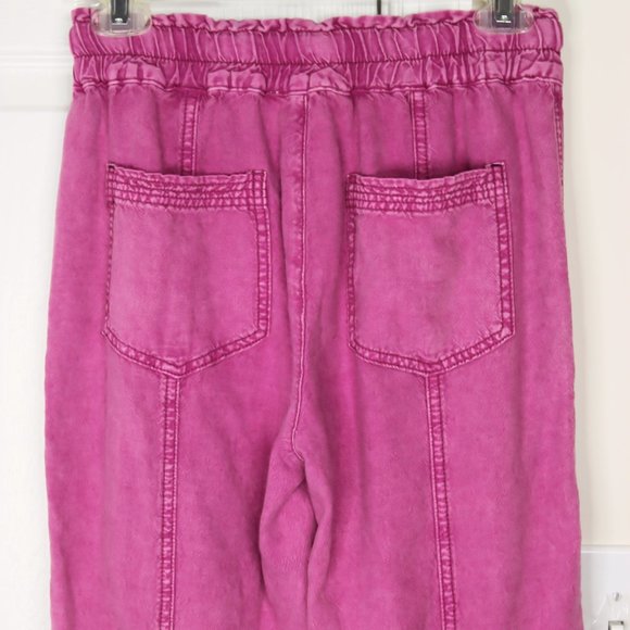 🛑SOLD🛑Anthropologie Pink Pocketed Rhys Utility Jogger Pants Size XS - Picture 6 of 8
